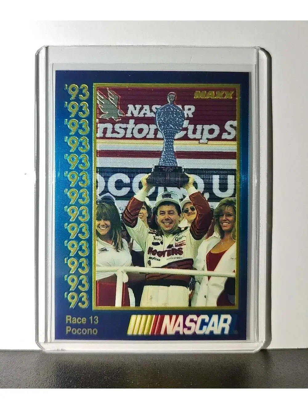 Race 13 Pocono YR 1993 Maxx Premier Plus Racing #192 NASCAR Card AK Racing